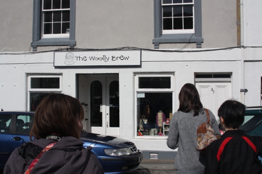 The Woolly Brew, or yarn paradise, for yarnshop-starved St Andrews students.